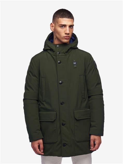 blaue Mäntel & Parkas für Herren 